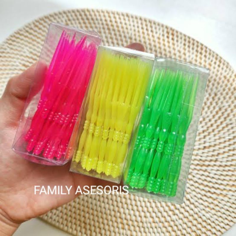 Garpu Kue 2 Jari Plastik