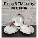 Piring 8 TM Lucky Red Rose