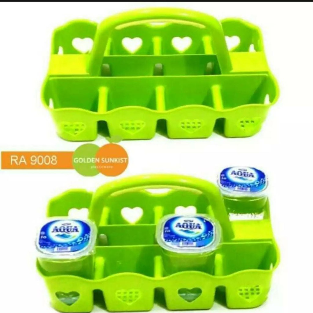 Wadah Gelas Air Mineral 8Pcs Golden Sunkist