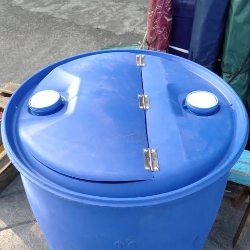[Consu:02218] Drum Plastik Biru 200L ENGSEL Cmp