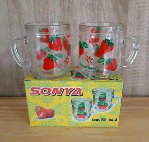 [Consu:02279] Gelas Sonya 2Pcs
