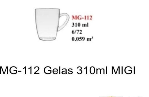 [Consu:02282] Gelas TB6-112 Kopi Migi