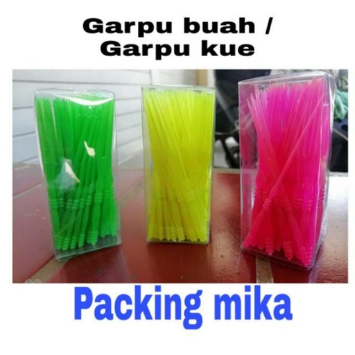 [Stora:00045] Garpu Kue 2 Jari Plastik Mika